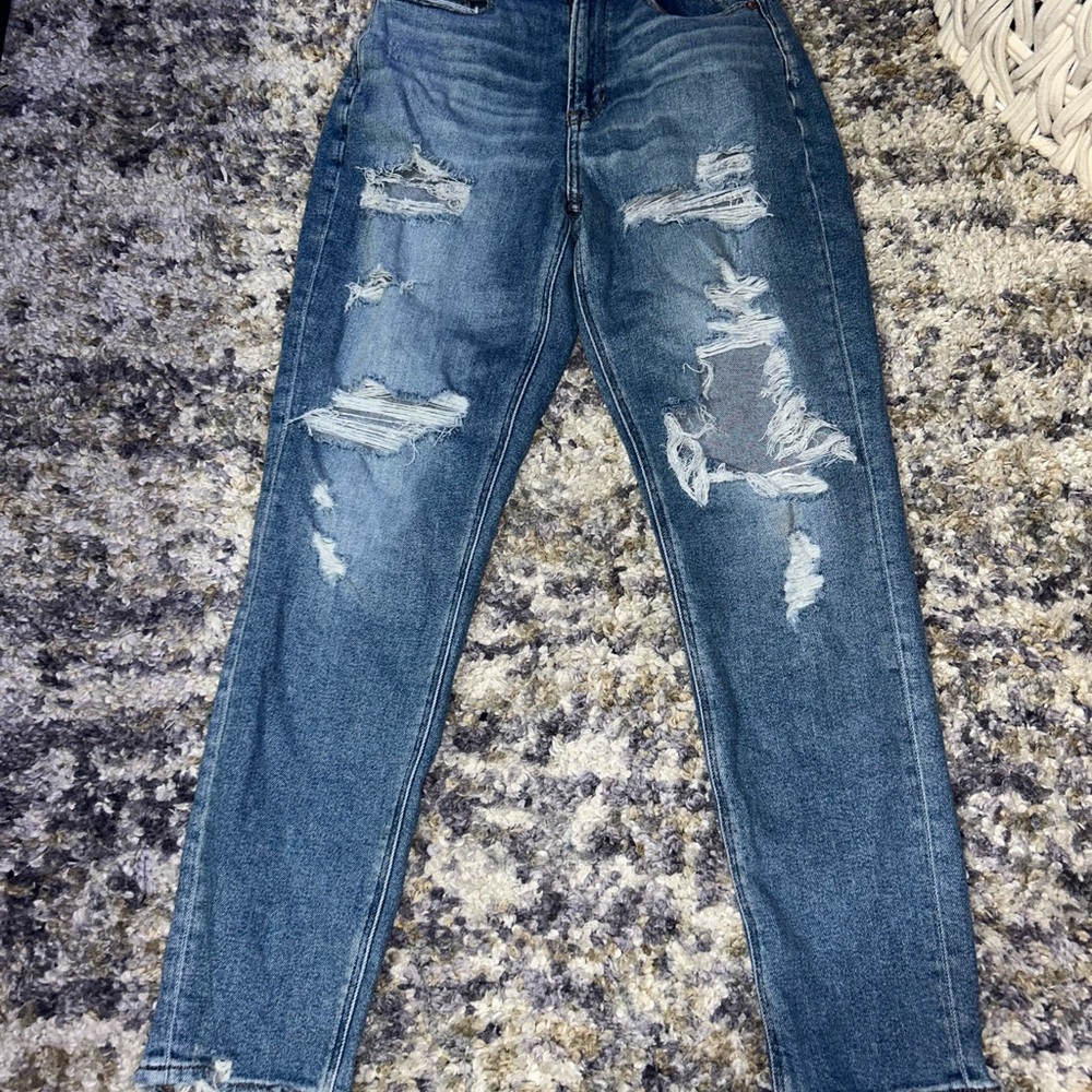 American Eagle High Rise Curvy Mom Jeans